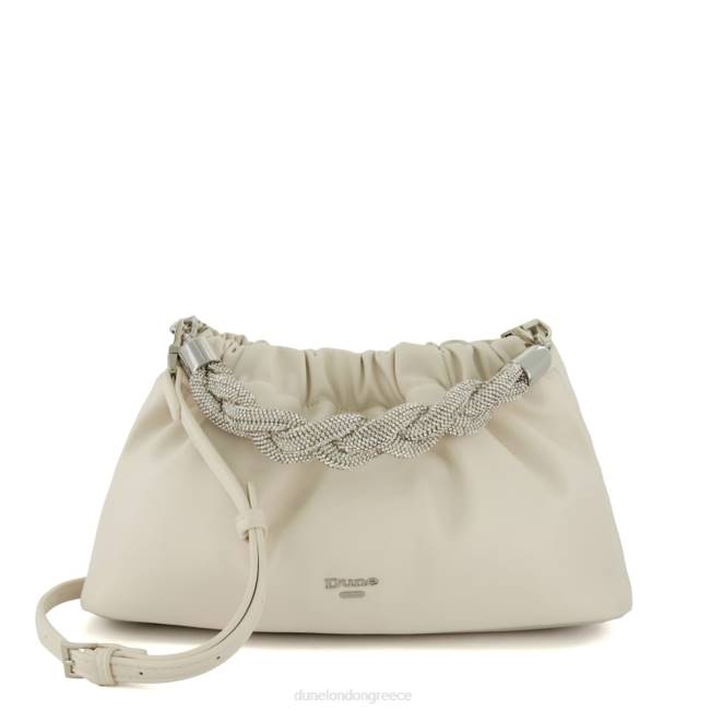 Dune London εκρού γυναίκες diamante-λεπτομέρεια-clutch-bag J84Z88 εύρημα