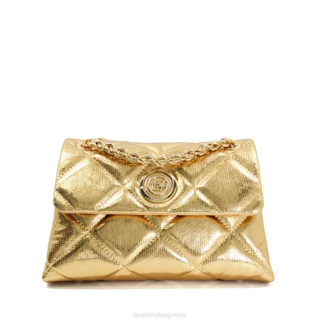 Dune London χρυσός γυναίκες μεσαία καπιτονέ τσάντα με κλωστή-αλυσίδα J84Z174 δούκισσα