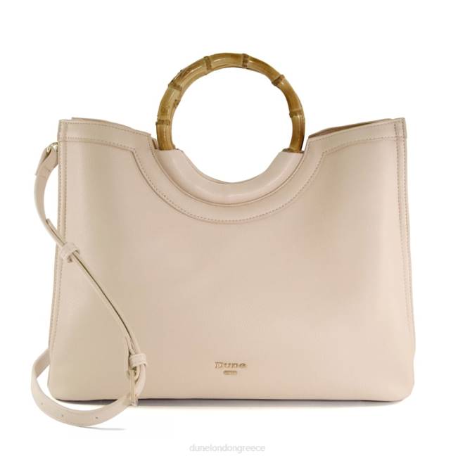 Dune London γυμνός γυναίκες μεγάλη τσάντα αγοραστή με λαβή μπαμπού J84Z186 διακρίνω