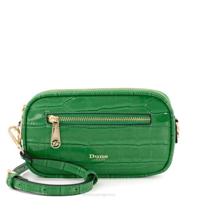 Dune London πράσινος γυναίκες πολυλειτουργική μικροτσάντα με εφέ κροκ J84Z204 σάσας