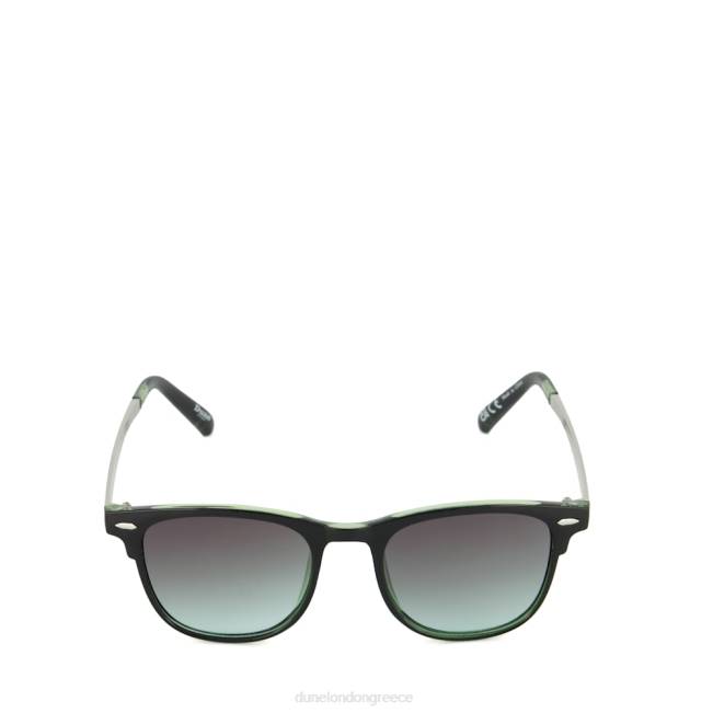 Dune London πράσινος άνδρες γυαλιά ηλίου σε λεπτή γραμμή J84Z712 συσκοτισμένη