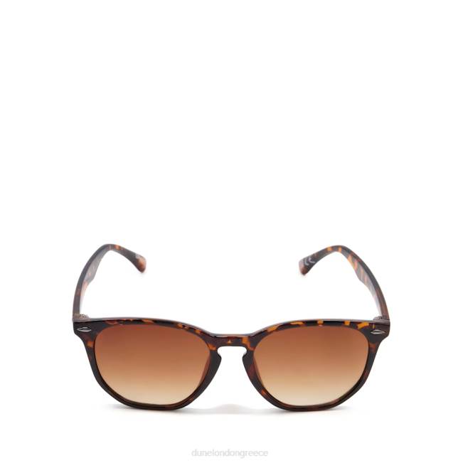 Dune London κέλυφος χελώνας άνδρες γυαλιά ηλίου με διάφανο σκελετό J84Z739 ανοιχτό